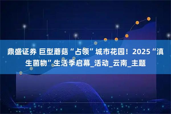 鼎盛证券 巨型蘑菇“占领”城市花园!2025“滇生菌物”生活季启幕_活动_云南_主题